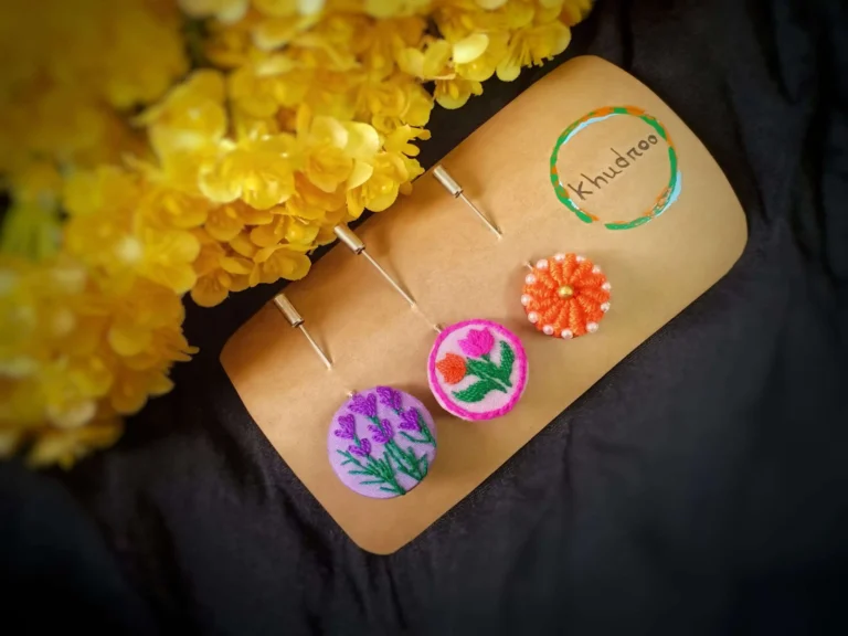 Floral Hijab Pin Set 04